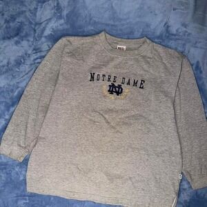 vintage Red Oak Notre Dame Fighting Irish t-shirt in‎ heather gray men size XL